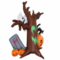 8 Ft Scary Tree With Ghosts Spider And Cat 13 8 Ft Scary Tree With Ghosts Spider And Cat -Halloween Decorations Store image 5 5cbc71b4 32a6 4545 9a19 bcaceb92e6a7