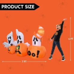 7ft Inflatable Horizontal Ghost With Pumpkins -Halloween Decorations Store image 5 63d46fff 01c5 4d8f b6d1 917918843720