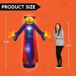 Jumbo Pumpkin Wizard Inflatable (8 Ft) -Halloween Decorations Store image 5 b74726a6 a1d6 42f0 a406 e5bdf11564d9