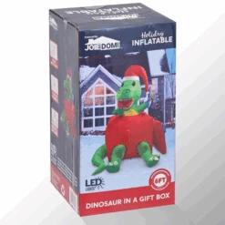 6 FT Tall Inflatable Dinosaur In A Gift Box -Halloween Decorations Store image 5 be90da38 a81b 4d36 9f14 bf83c87ff69f