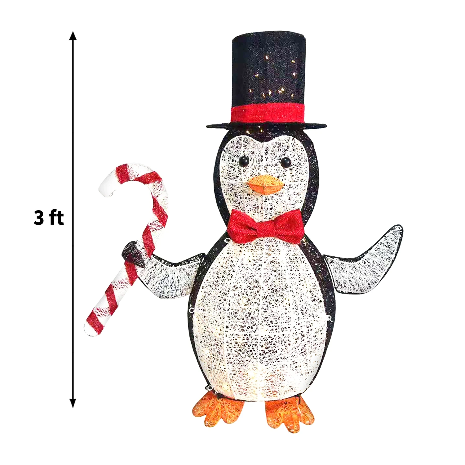 3 FT Cotton Penguin LED Yard Light - Image 6
