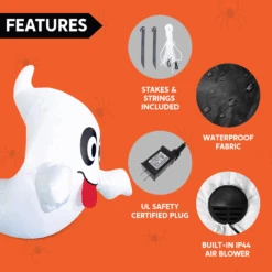 4ft Halloween Inflatable Ghost Coming Out From Tree -Halloween Decorations Store image 6 7f489419 5bb8 4cd3 9dc5 4711f6cc0365