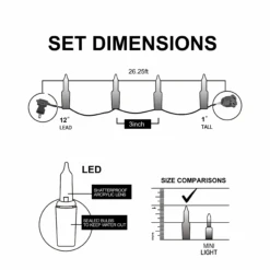 52.5 FT 200 Count Christmas Purple Green Wire String Lights -Halloween Decorations Store image 6 8c5445f1 4068 4b0f be8c fd6d3bb7fdde