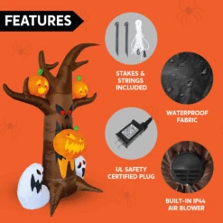 10ft Scary Tree Bites Pumpkin -Halloween Decorations Store image 6 9122b6c0 2073 4306 96d1 47e9ca284f80