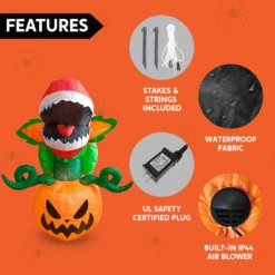 5ft Inflatable Piranha Flower -Halloween Decorations Store image 6 a4c04b37 a45b 4b0a 9d82 bcf61ade8b70