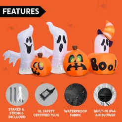 7ft Inflatable Horizontal Ghost With Pumpkins -Halloween Decorations Store image 6 e1bb6254 62d9 43b3 80a9 d61a64b1511a