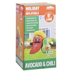 Large Inflatable Long Cinco De Mayo Avocado And Chili (6 Ft) -Halloween Decorations Store image 6 e3d1c7c2 d4ad 4517 bd25 b0ceecb85145