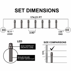 500 Multicolor LED Green Wire String Lights -Halloween Decorations Store image 6 f122909b 84e3 4991 b533 a8b7782f7e1e