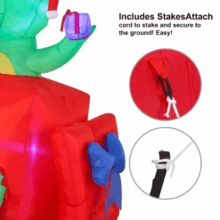 6 FT Tall Inflatable Dinosaur In A Gift Box -Halloween Decorations Store image 6 f12fce04 d907 493f ae75 9b56082f6609