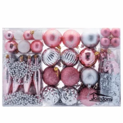 110Pcs Assorted Christmas Ball Ornaments - Rose Gold & Silver & White -Halloween Decorations Store image 7 0473d953 93ed 475f 9194 6d0bd8921e63