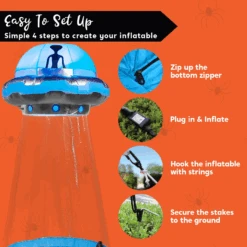 Jumbo UFO Inflatable (9 Ft) -Halloween Decorations Store image 7 3110485b c403 4d6b af51 bdf6c1b52fcb