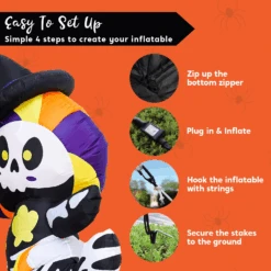 5 Ft Cute Halloween Skeleton Mermaid 16 5 Ft Cute Halloween Skeleton Mermaid -Halloween Decorations Store image 7 48074100 8532 4b32 ae6e 505b368db6cf