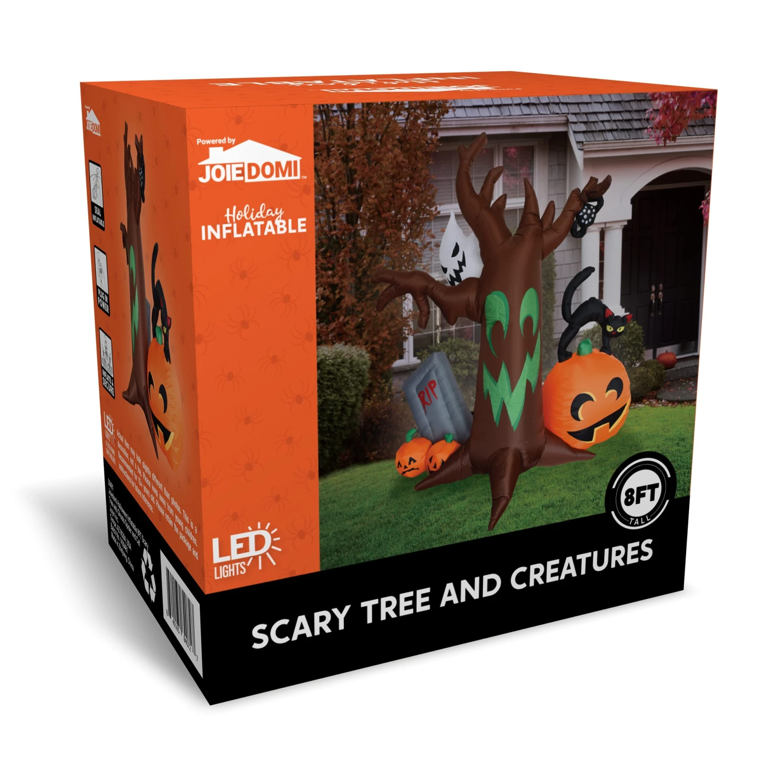 8 Ft Scary Tree With Ghosts Spider And Cat 9 8 Ft Scary Tree With Ghosts Spider And Cat - Image 7