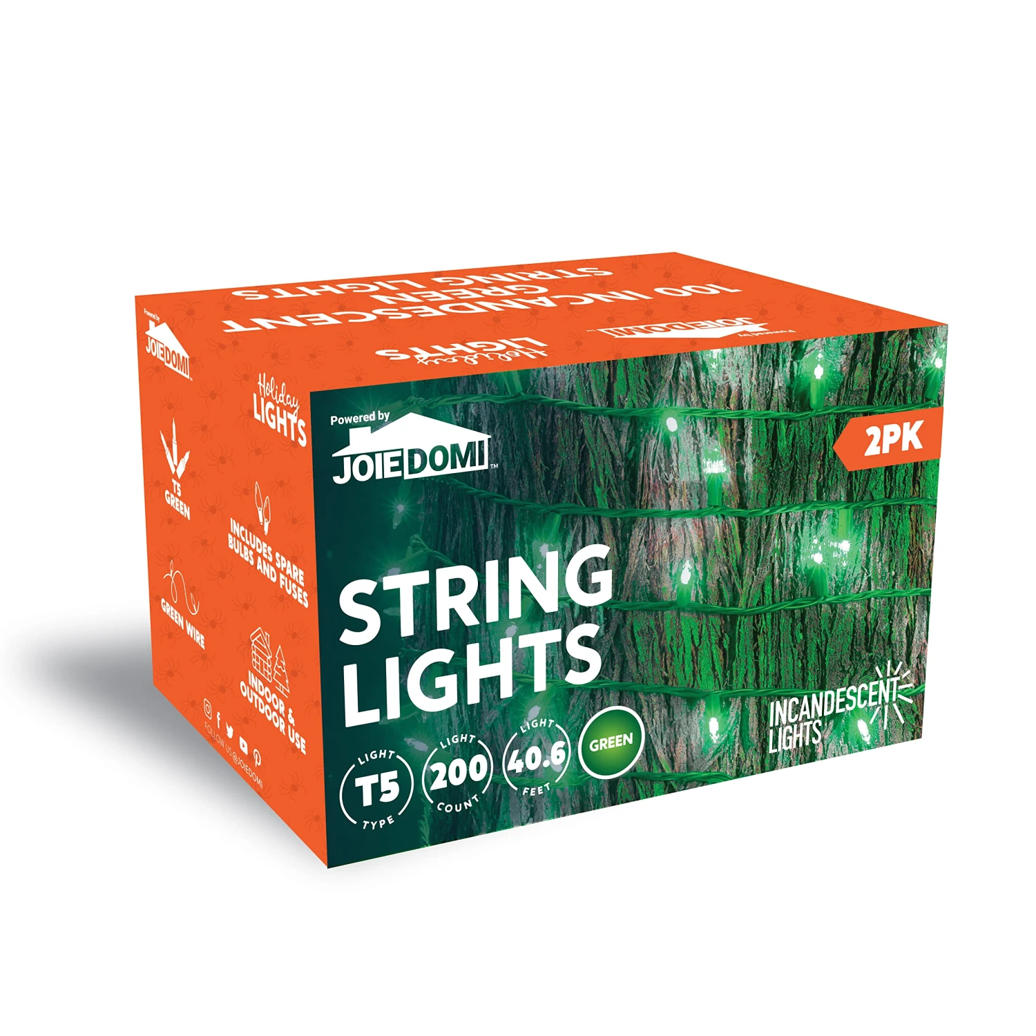 2 Sets Of 100-Count Green String Lights 9 2 Sets Of 100-Count Green String Lights - Image 7