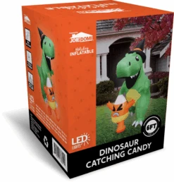 6ft Halloween Inflatable Dinosaur Catching Candy Corn -Halloween Decorations Store image 8 31f052e9 32e6 4833 bcc2 05ee5bdda468