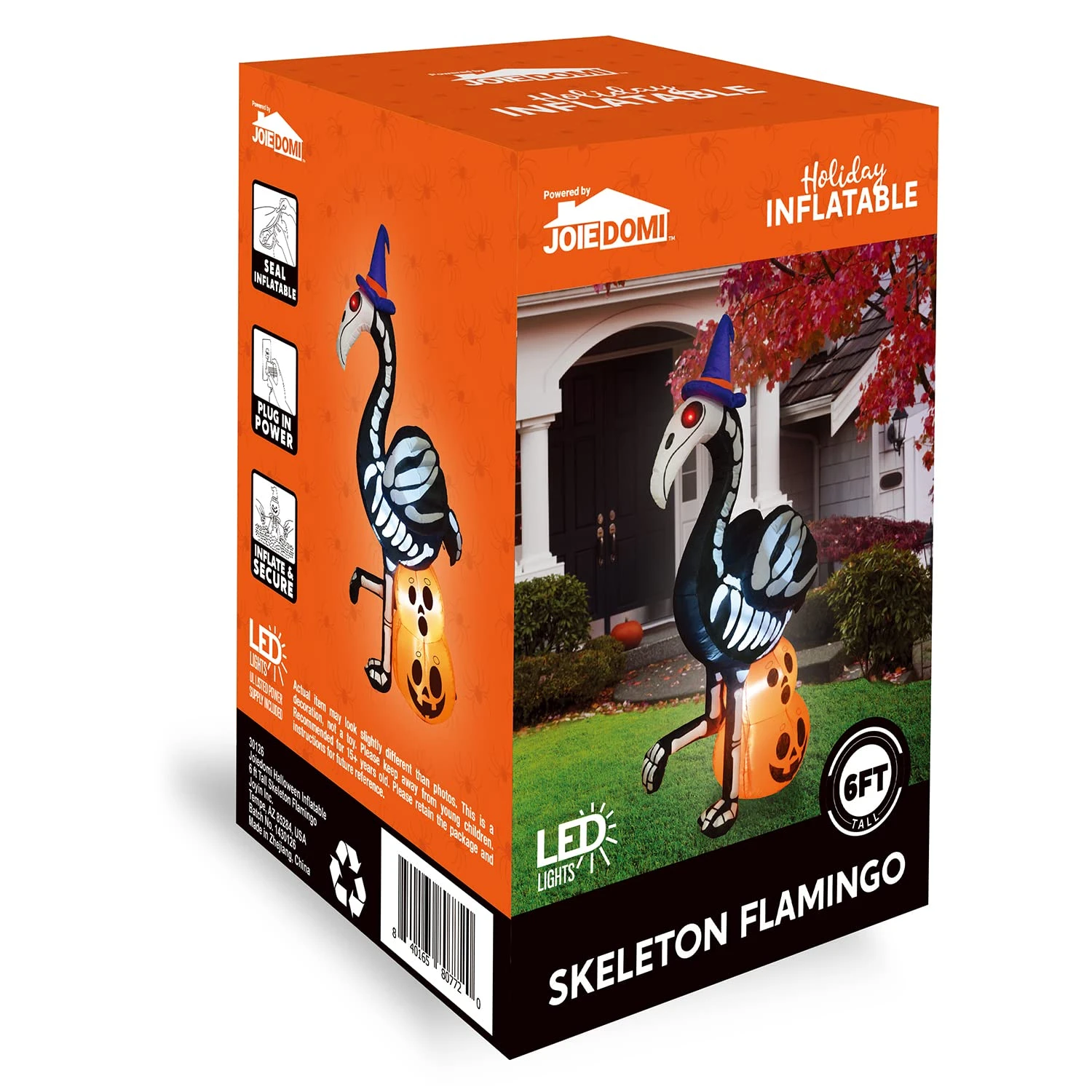 Tall Skeleton Flamingo Inflatable (5 Ft) - Image 8