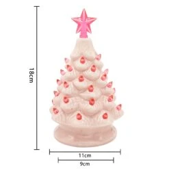 7in Ceramic Christmas Tree (Pink) -Halloween Decorations Store xiFne3xA